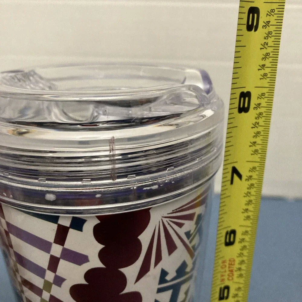 Royal Caribbean Cruise Lines Whirley Coca-Cola Drink Cup Tumbler w/Lids-Lot of 2